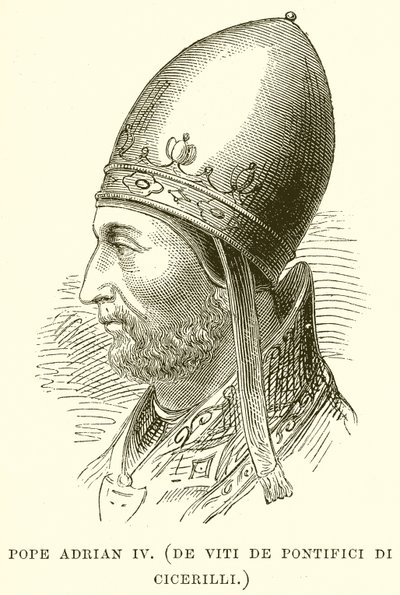 البابا أدريان الرابع. (De Viti De Pontifici Di Cicerilli) بواسطة مدرسة اللغة الإنجليزية