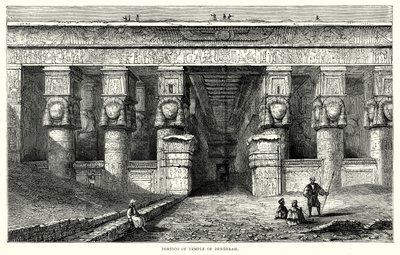 رواق معبد دندرة (نقش) بواسطة مدرسة اللغة الإنجليزية
