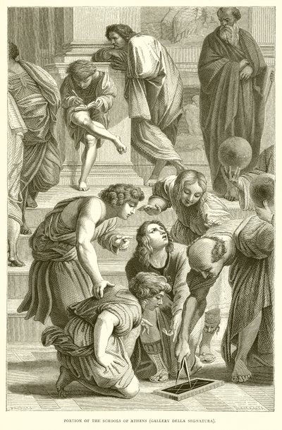 جزء من مدارس أثينا (معرض Segnatura) بواسطة مدرسة اللغة الإنجليزية