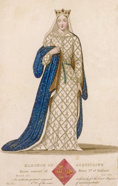 Portrait of Eleanor of Aquitaine بواسطة English School
