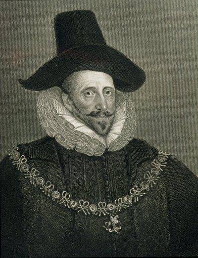 صورة لهنري هوارد (1540-1614) ، من "صور بريتيش لودج" ، 1823 بواسطة مدرسة اللغة الإنجليزية