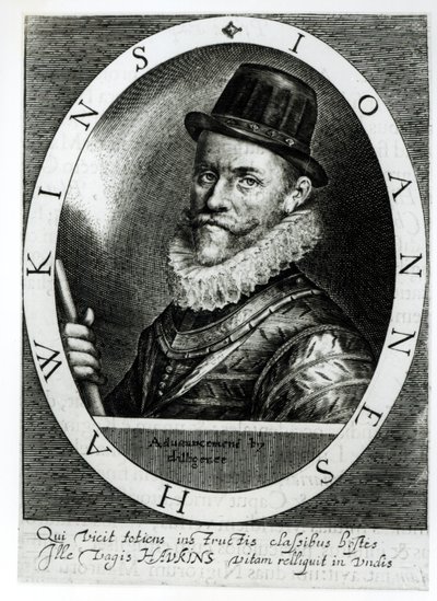 صورة جون هوكينز (1532-95) بواسطة مدرسة اللغة الإنجليزية