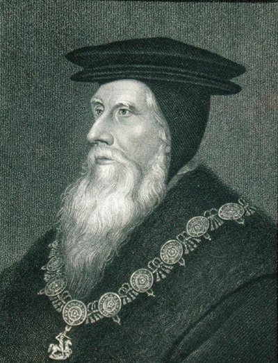 صورة لجون راسل (1485-1555) إيرل بيدفورد الأول ، من "لوحات لودج البريطانية" بواسطة مدرسة اللغة الإنجليزية