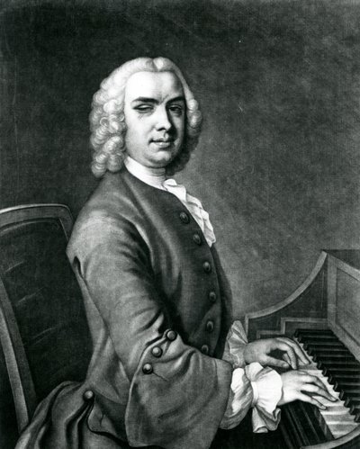 صورة لجون ستانلي (1712-86) (نقش) بواسطة مدرسة اللغة الإنجليزية