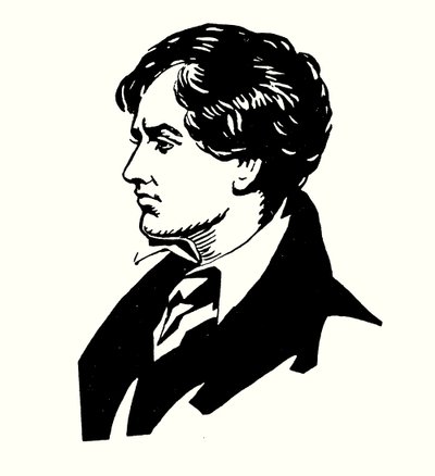 Portrait of Lord Byron (colour litho) بواسطة مدرسة اللغة الإنجليزية
