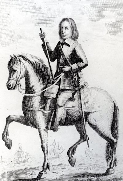 صورة اللواء ديسبورو على ظهور الخيل بواسطة مدرسة اللغة الإنجليزية