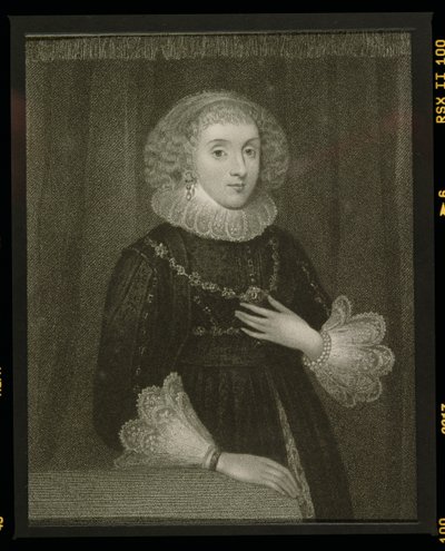 صورة لماري هربرت (1561-1621) ، كونتيسة بيمبروك ، من "صور بريتيش بورتس البريطانية" ، 1823 بواسطة مدرسة اللغة الإنجليزية