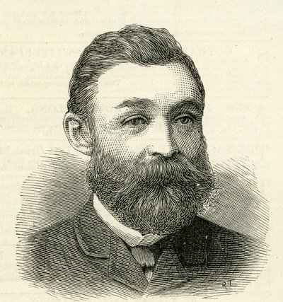صورة للسيد آر أوروين ، سكرتير مفوضي تحسين تاين ، 1884 بواسطة مدرسة اللغة الإنجليزية
