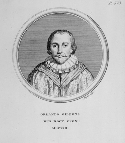 صورة لأورلاندو جيبونز (1583-1625) ، ملحن بريطاني بواسطة مدرسة اللغة الإنجليزية