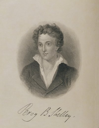 صورة لبيرسي بيش شيلي (1792-1822) ، بواسطة مدرسة اللغة الإنجليزية