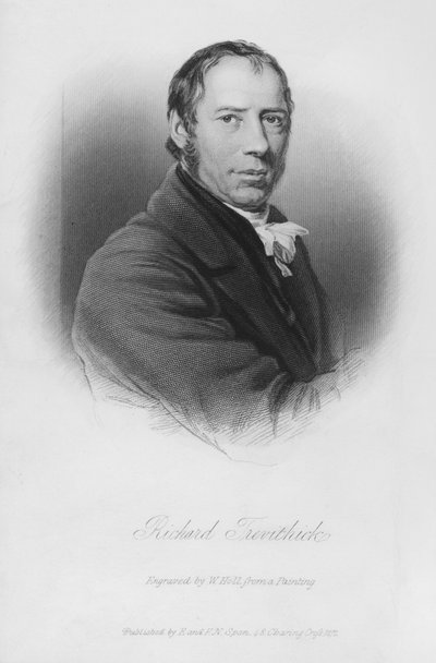 Portrait of Richard Trevithick (engraving) بواسطة مدرسة اللغة الإنجليزية