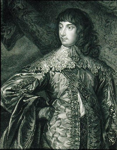 صورة وليام راسل (1613-1700) الدوق الأول والخامس إيرل بيدفورد ، من "لوحات لودج البريطانية" بواسطة مدرسة اللغة الإنجليزية