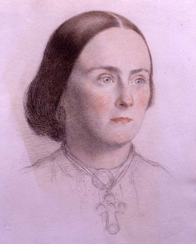 صورة لامرأة شابة ، حوالي عام 1840 (طباشير ملونة على ورق) بواسطة مدرسة اللغة الإنجليزية