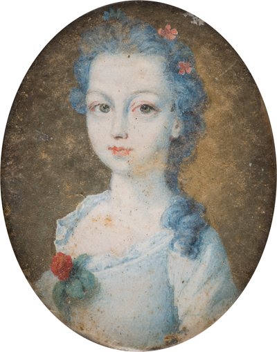 صورة لسيدة ، ربما مارغريت ، كونتيسة كورك (1710-1758) ، 1705-58 (زيت على قماش) بواسطة مدرسة اللغة الإنجليزية