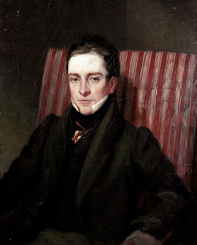 صورة للشاعر الإنجليزي توماس هود (1799-1845) لوحة المدرسة الإنجليزية في لندن في القرن التاسع عشر ، معرض الصور الوطني بواسطة مدرسة اللغة الإنجليزية