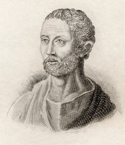Posidonius of Apameia ، من `` Crabbes Historical Dictionary &39;&39; ، نشر في عام 1825 بواسطة مدرسة اللغة الإنجليزية