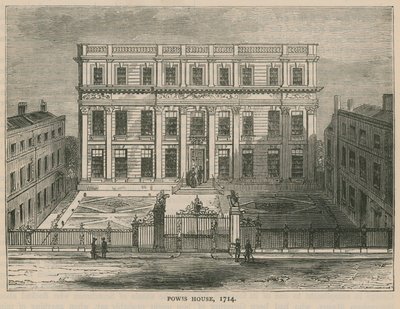 Powis House ، لندن ، عام 1714 بواسطة مدرسة اللغة الإنجليزية