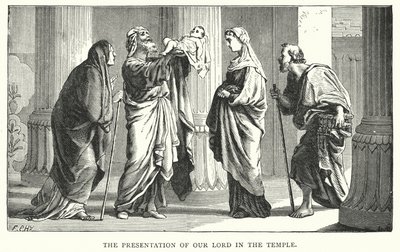 Presentation of Jesus Christ in the Temple (engraving) بواسطة مدرسة اللغة الإنجليزية