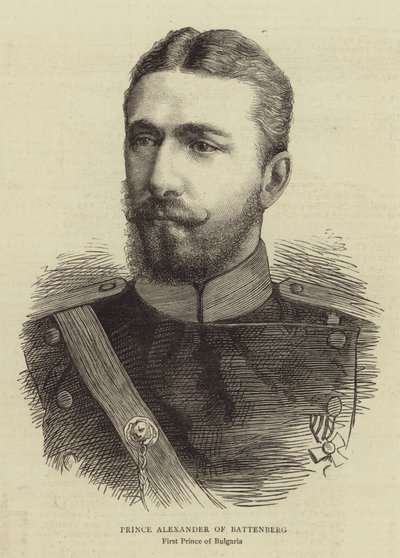 Prince Alexander of Battenberg (engraving) بواسطة مدرسة اللغة الإنجليزية