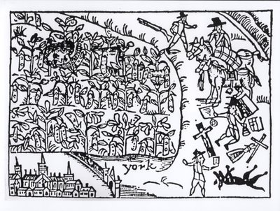 الأمير روبرت (1619-1682) يختبئ في حقل فول في معركة مارستون مور في 2 يوليو 1644 بواسطة مدرسة اللغة الإنجليزية
