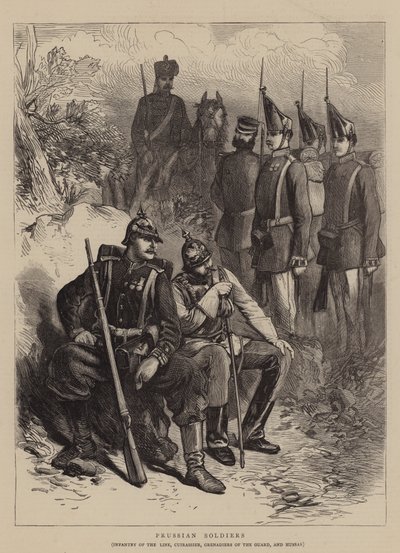 Prussian Soldiers (engraving) بواسطة مدرسة اللغة الإنجليزية