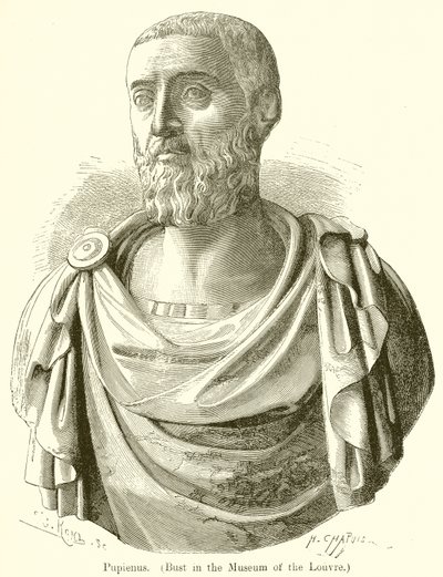 Pupienus. (تمثال نصفي في متحف اللوفر) بواسطة مدرسة اللغة الإنجليزية