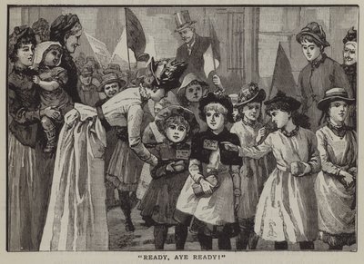 "Ready, aye ready!": a group of children going on a summer trip to the countryside (engraving) بواسطة مدرسة اللغة الإنجليزية