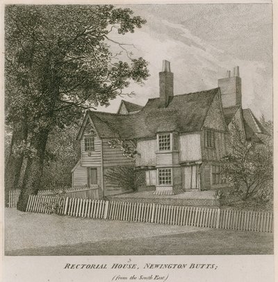 Rectorial House في Newington Butts ، ساوثوارك ، لندن ، من الجنوب الشرقي بواسطة مدرسة اللغة الإنجليزية