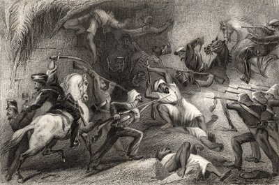 صد طلعة من دلهي ، من "تاريخ التمرد الهندي" نُشر عام 1858 بواسطة مدرسة اللغة الإنجليزية