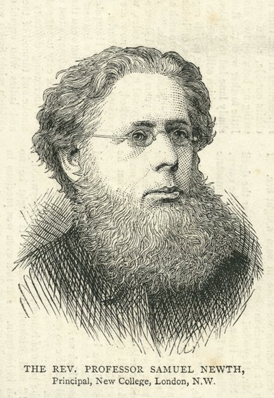 القس صموئيل نيث (1821–1898) ، رسم توضيحي من الجرافيك في 10 يوليو 1875 بواسطة مدرسة اللغة الإنجليزية
