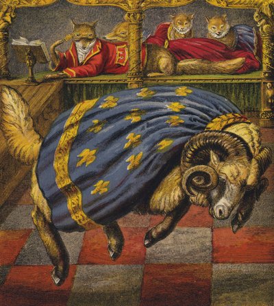 Reynard The Fox (colour litho) بواسطة مدرسة اللغة الإنجليزية