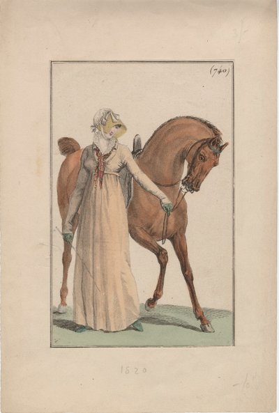 فستان الركوب ، 1806 بواسطة مدرسة اللغة الإنجليزية