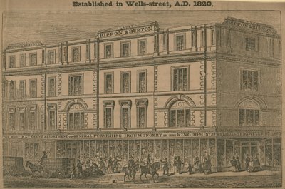 تأسست ريبون وبورتون ، متجر متعدد الأقسام ، عام 1820 بواسطة مدرسة اللغة الإنجليزية