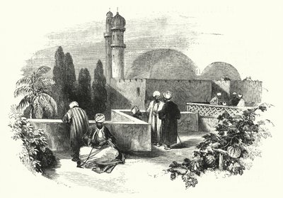 Roof terrace (engraving) بواسطة مدرسة اللغة الإنجليزية