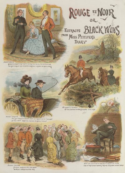 مقتطفات Rouge et Noir ، أو Black Wins ، من مذكرات Miss Pettifer's (chromolitho) بواسطة مدرسة اللغة الإنجليزية