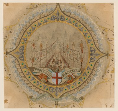 الموكب الملكي لزيارة صاحبة الجلالة لكاتدرائية سانت بولس ، لندن ، 27 فبراير 1872 بواسطة مدرسة اللغة الإنجليزية