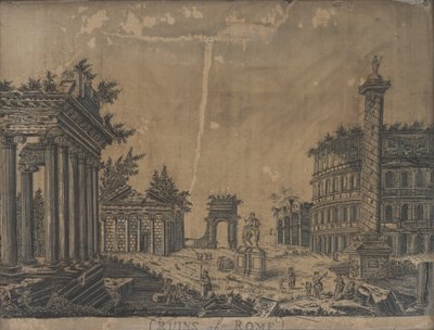 أطلال روما ، 1780s بواسطة مدرسة اللغة الإنجليزية