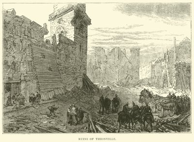 أطلال تيونفيل ، ديسمبر 1870 بواسطة مدرسة اللغة الإنجليزية