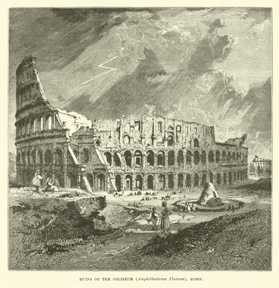 أطلال المدرج ، Amphitheatrum Flavium ، روما بواسطة مدرسة اللغة الإنجليزية