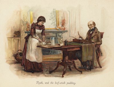 روث ، وبودنغ اللحم البقري (Chromolitho) بواسطة مدرسة اللغة الإنجليزية