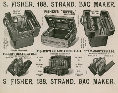 S Fisher ، 188 Strand ، صانع الحقائب بواسطة مدرسة اللغة الإنجليزية