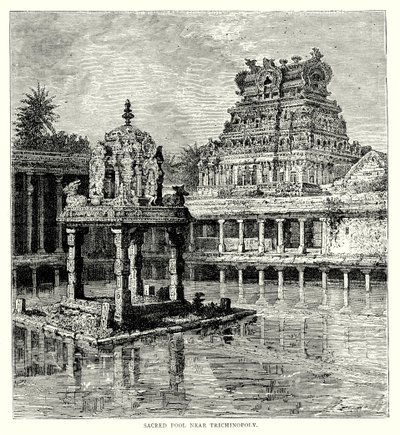 البركة المقدسة بالقرب من تريشينوبولي (نقش) بواسطة مدرسة اللغة الإنجليزية