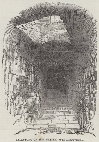 Sallyport of Windsor Castle ، اكتشفت للتو (نقش) بواسطة مدرسة اللغة الإنجليزية