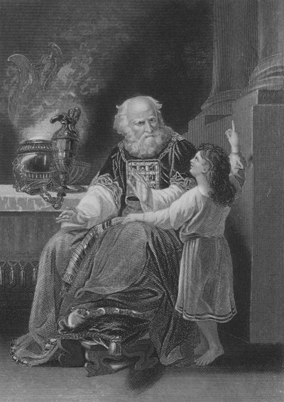 Samuel before Eli (engraving) بواسطة مدرسة اللغة الإنجليزية