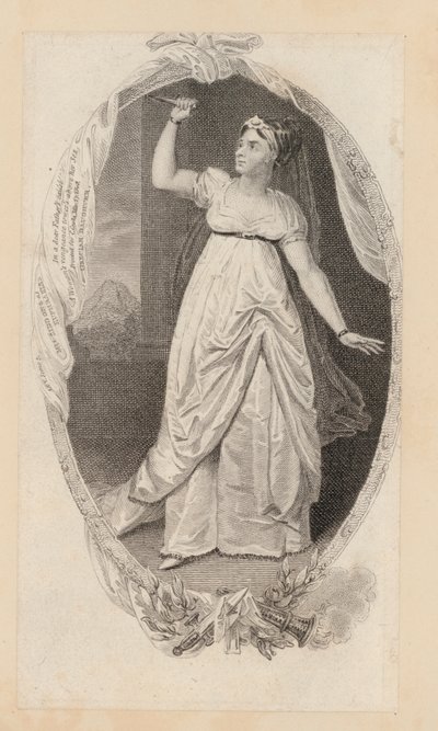 Sarah Siddons, actress, as Euphrasia (engraving) بواسطة مدرسة اللغة الإنجليزية