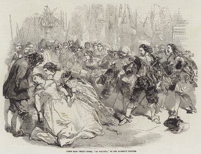 مشهد من فيلم "La Traviata" في مسرح Her Majesty