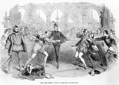 مشهد من Spohrs Faust في الأوبرا الملكية الإيطالية ، 1852 بواسطة مدرسة اللغة الإنجليزية