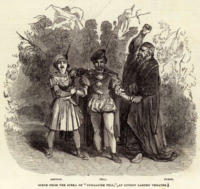 Scene from the Opera of "Guillaume Tell," at Covent Garden Theatre (engraving) بواسطة مدرسة اللغة الإنجليزية