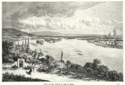 Scene on the Danube in time of peace (engraving) بواسطة مدرسة اللغة الإنجليزية