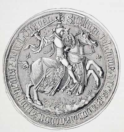 خاتم جان الثاني ، دوق بورغوندي ، كونت نيفيرس وبارون دونزي ، c.1880 بواسطة مدرسة اللغة الإنجليزية